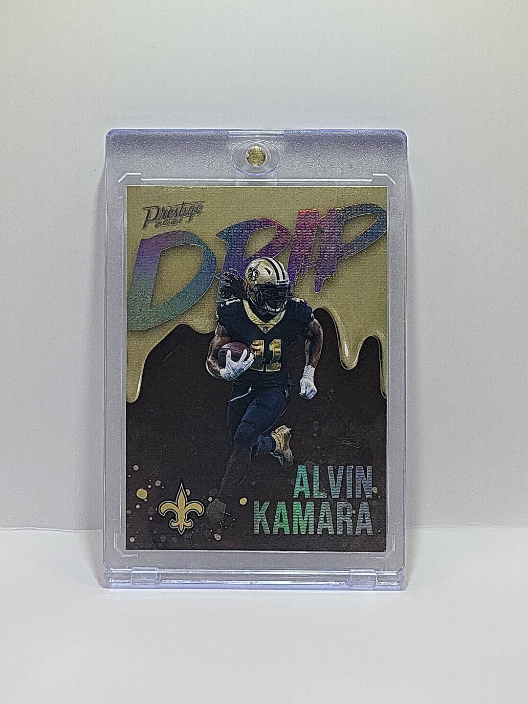 Alvin Kamara 2021 Panini Prestige Drip #ND-AK New Orleans Saints Sharp!