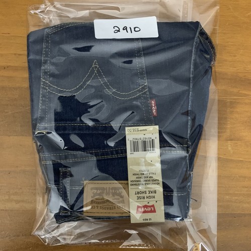 NWT Levis Girls 12 Reg High Rise Bike Cut Off Jean Short Adjustable Waist - Picture 13 of 13