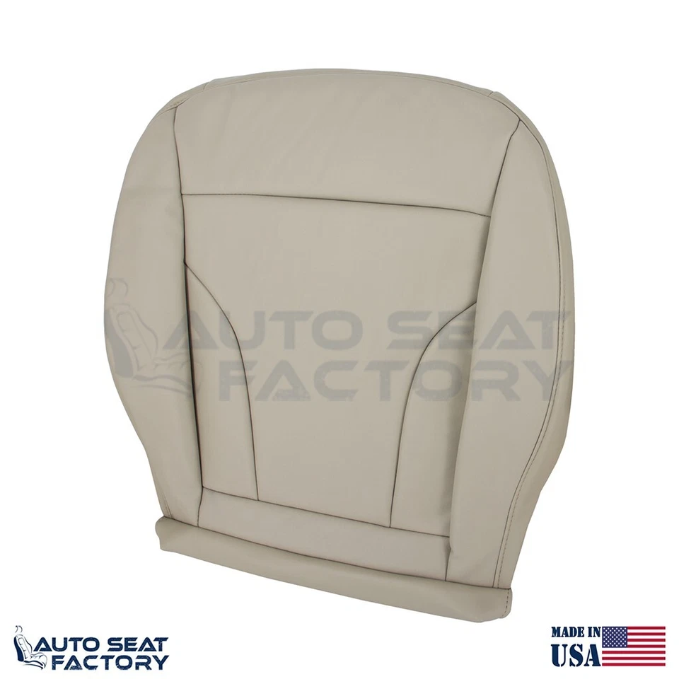 Cubierta de asiento de cuero beige inferior del lado del conductor y del pasajero para Audi Q5 2013-2017 Foto 3 de 4