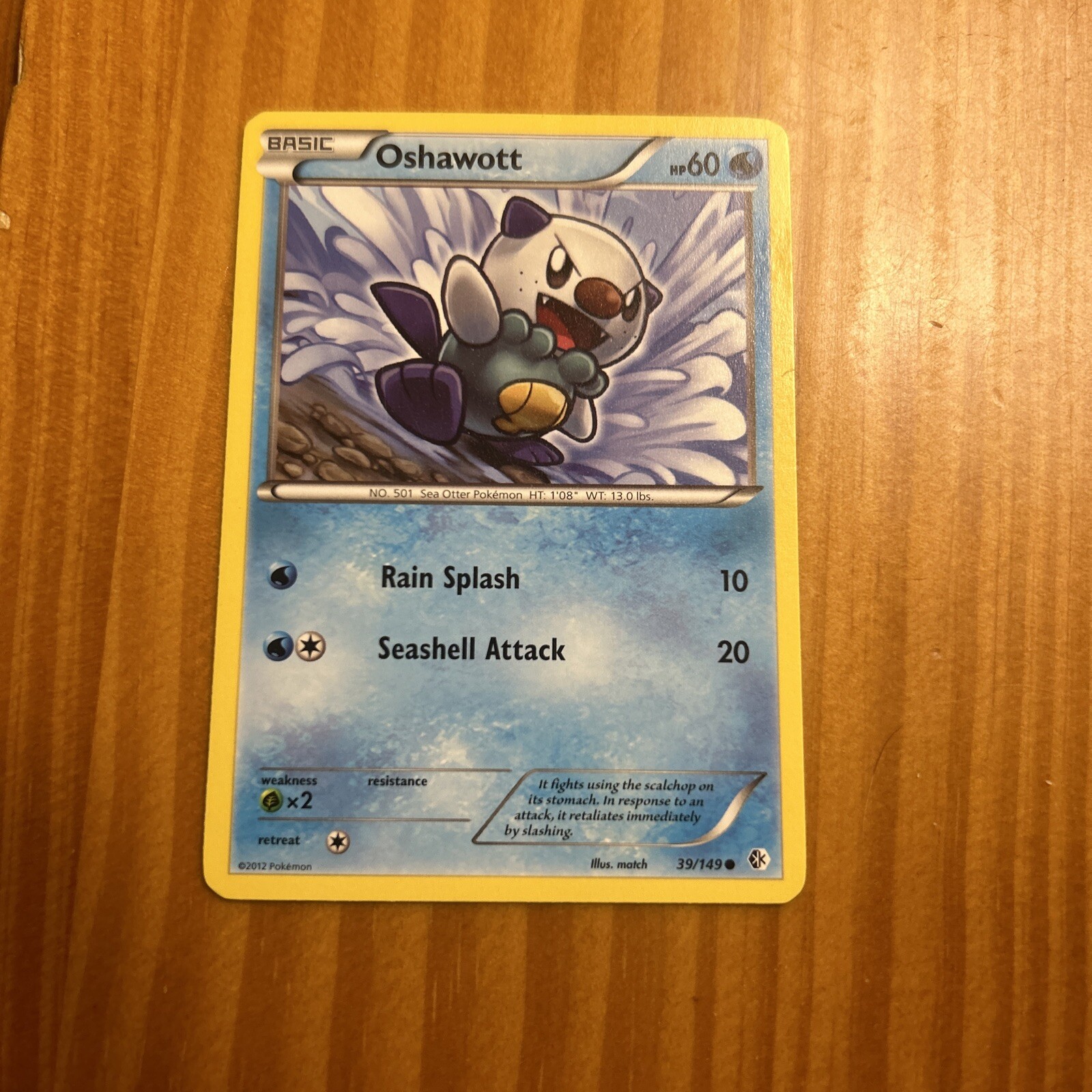 Oshawott 39/149 - Boundaries Crossed - Common - Pokemon Card TCG - LP