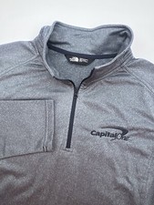 The North Face Zip Tech Fleece Women's Size XL Gray Sweatshirt 1/4 Zip
