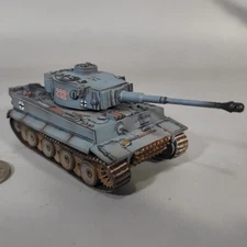  1/72 Scale WWII German Tiger Tank With German Army Logo Grey Color Model NEW!