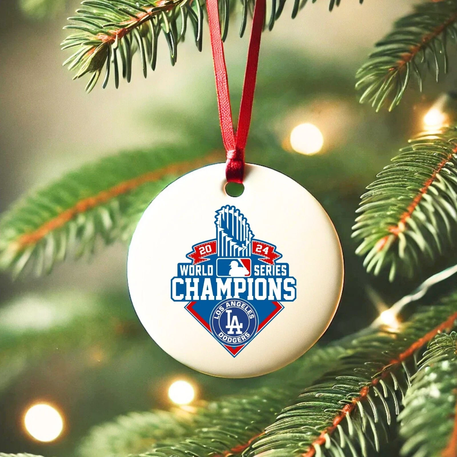 LA Dodgers 2024 World Series Champions Ornament | LAD Ornament