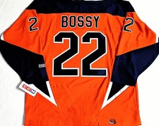 VINTAGE-NWT-XL MIKE BOSSY ORANGE 3RD NY ISLANDERS CCM NHL LICENSED HOCKEY JERSEY