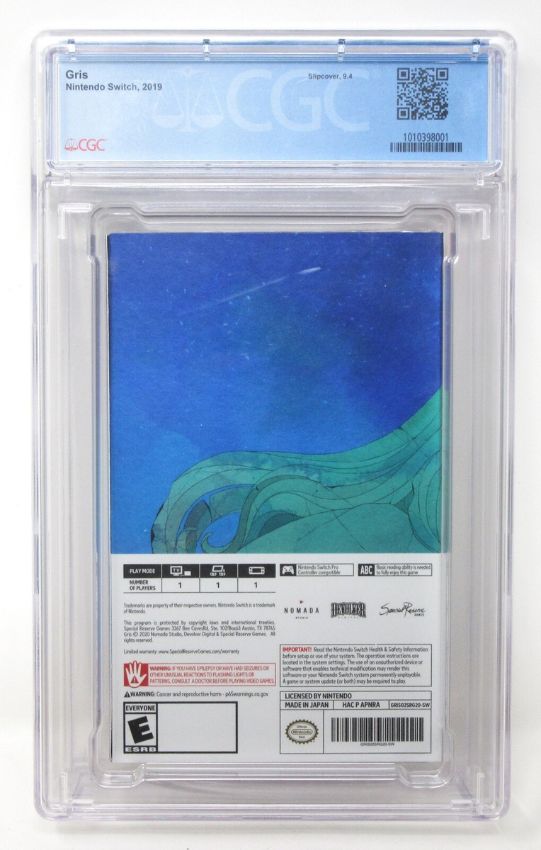 Gris Nintendo Switch CGC 9.8 A+ Special Reserve Games