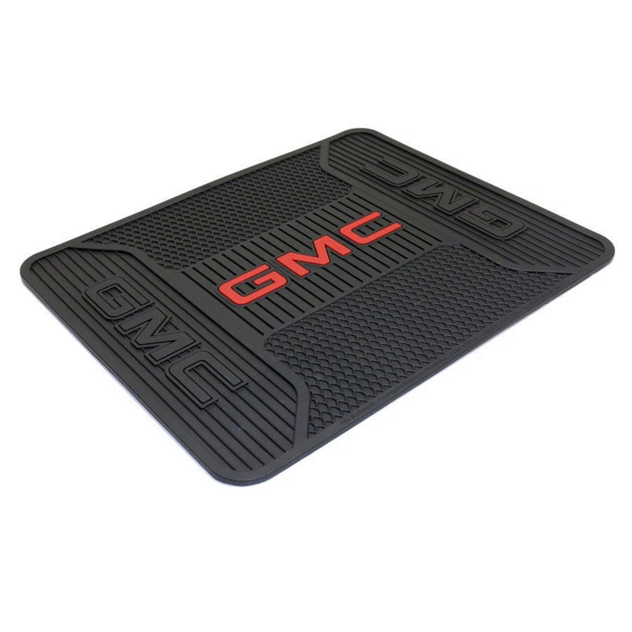 New GMC Elite Series Car Truck Front Rear Rubber Floor Mats & Seat Covers Set Foto 4 de 4
