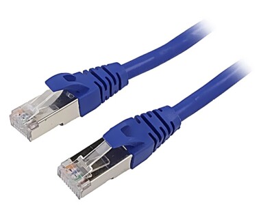 54538 Patch cord F/UTP 6 Line Cu PVC blau3 meter26AWG QOLTEC