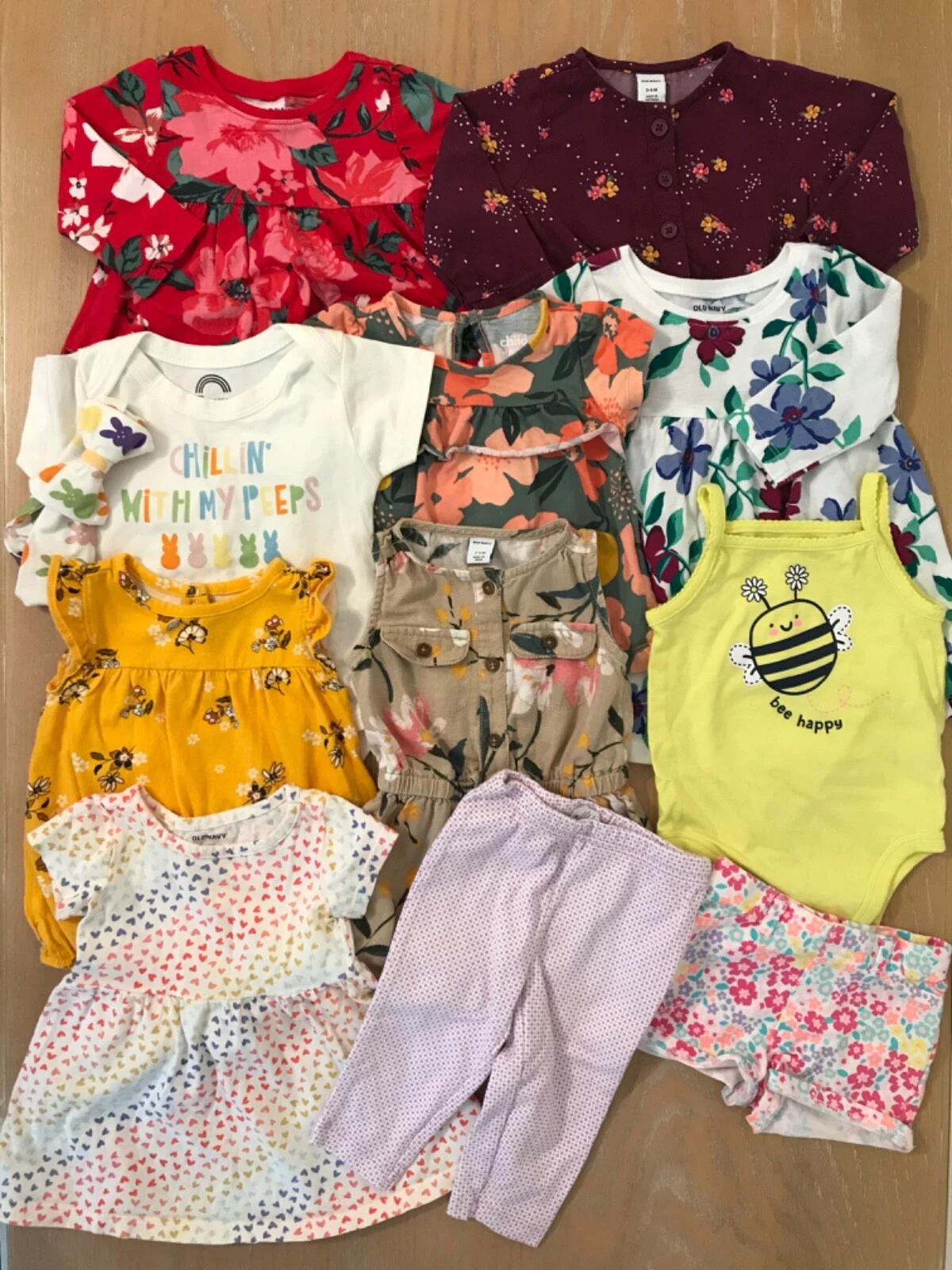 Old Navy & Others Infant Girls Spring/Summer Clothing Lot of 11 Size 3-6 Months