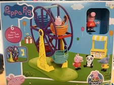Peppa Pig Fun Fair  Playset 6 Pieces New In Box.
