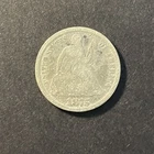 1875 P Seated Liberty Silver Dime 10c Ten Cents