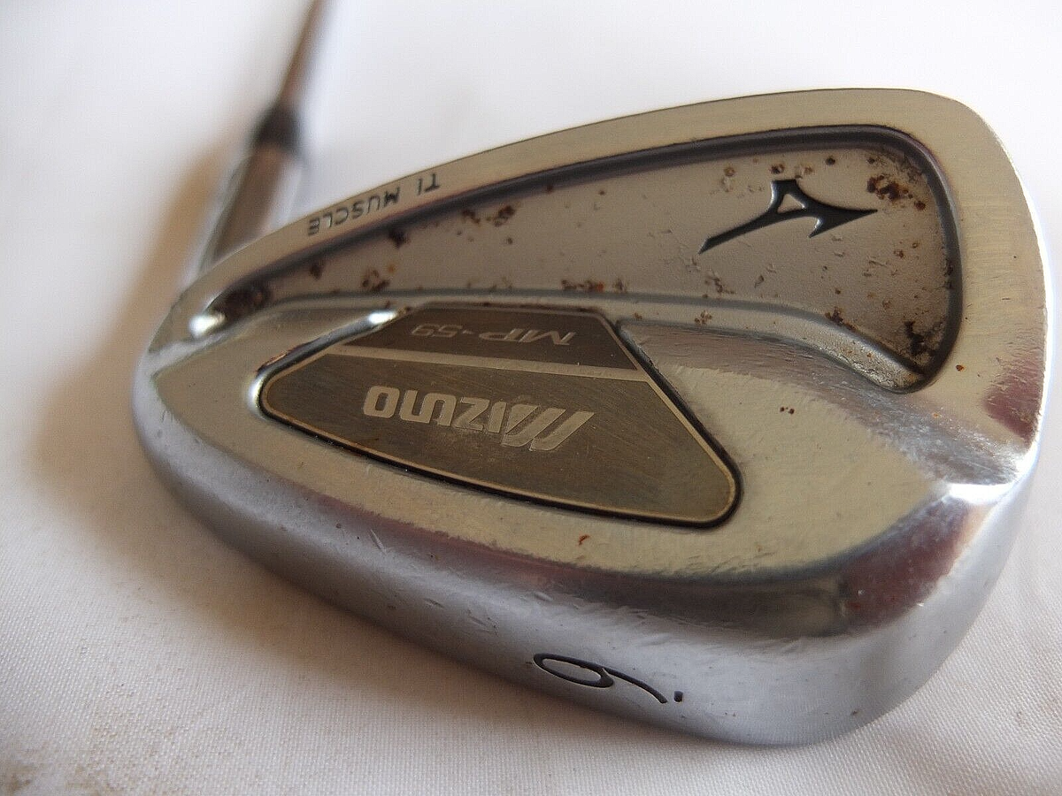Mizuno MP-59 TI Muscle Grain Flow Forged Iron Reg Steel Shaft M21 Grip