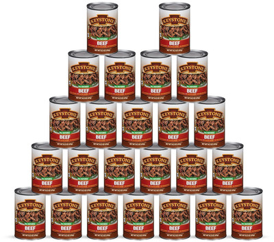 Canned Beef 14.5Oz - All Natural, Gluten Free, No Carbs - Emergency Survival Foo