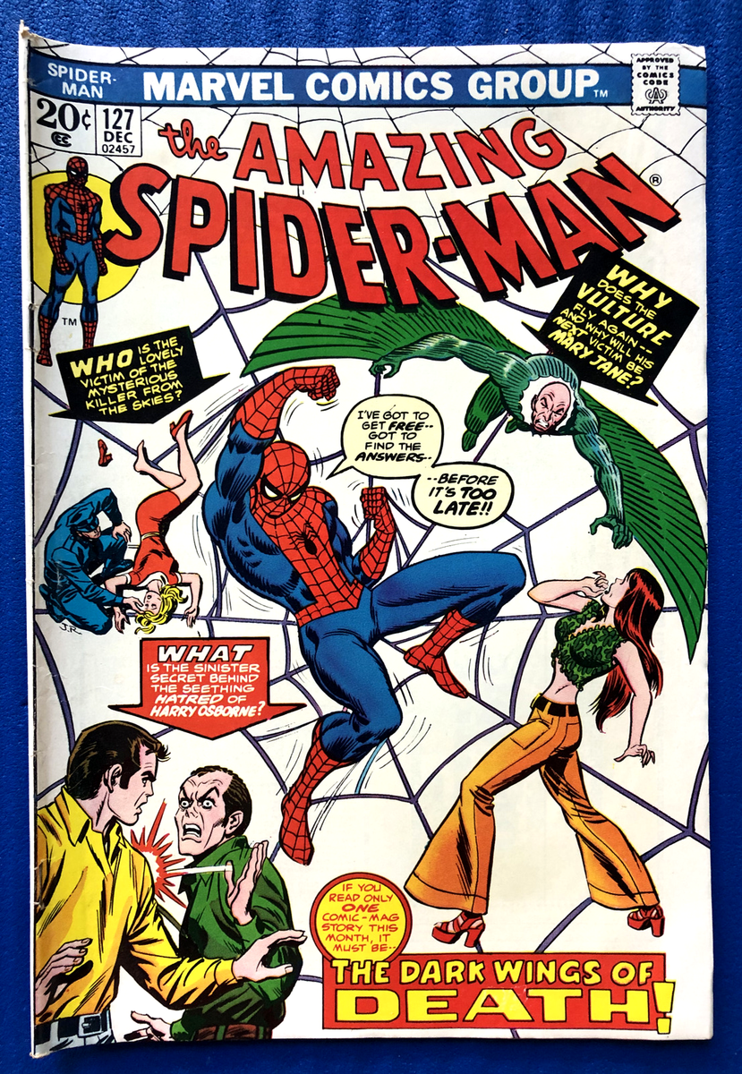 洋書 Amazing Spider-Man #127 1973 Vulture AMAZING SPIDERMAN ISSUE 127 - 1973 - THE VULTURE | eBay