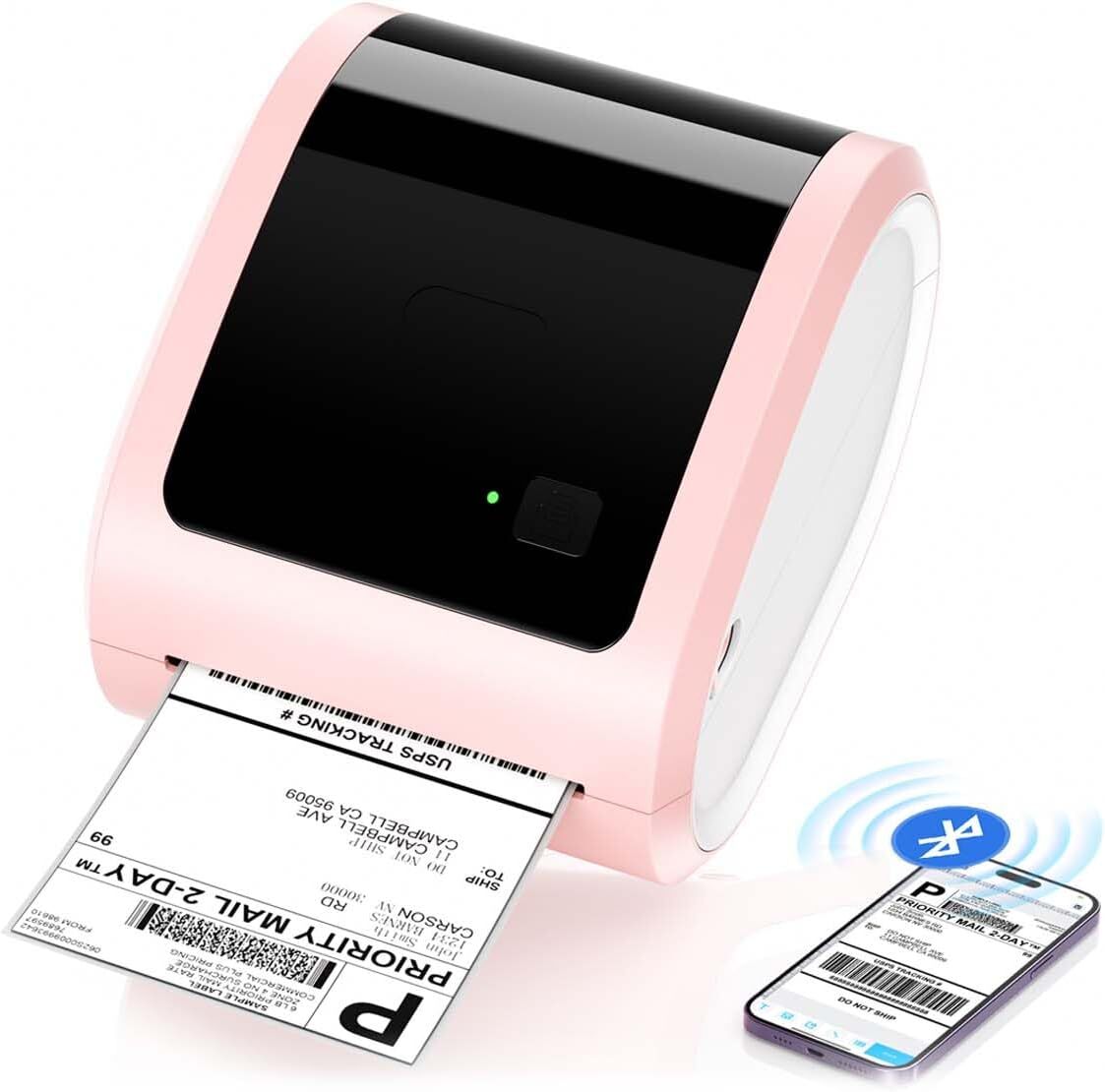 Bluetooth 4x6 Shipping Label Printer for Small Business and Home Use