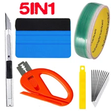 Car Vinyl Wrapping Tool Squeegee Window Tint Film Knifeless Finish Line Tape Kit