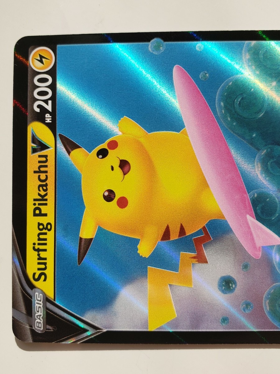 HOLO Surfing Pikachu V 008/025 NM / M Celebrations Pokemon HOLO Surfing Pikachu V 008/025 NM / M Celebrations Pokemon