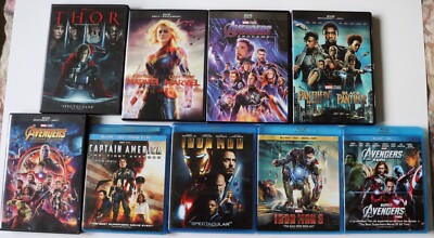 Marvel Universe - lot of 9 (Blu-ray or DVD) buy one, buy all! See details!