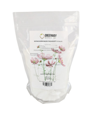 Monoammonium Phosphate 12-61-0 100% Water Soluble ''Greenway Biotech Brand'' 5 LB 