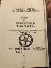 Wolverhampton Wanderers All Stars v Springvale Tranco 1998/99 Chairty Match