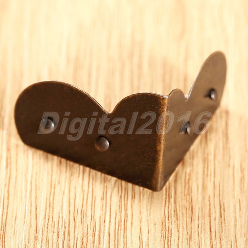 4Pcs Vintage Wood Box Case Chest Frog Legs Corner Bracket 58x21mm Decoration - Picture 9 of 12