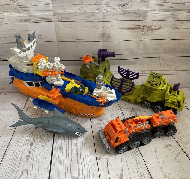 matchbox ship with shark