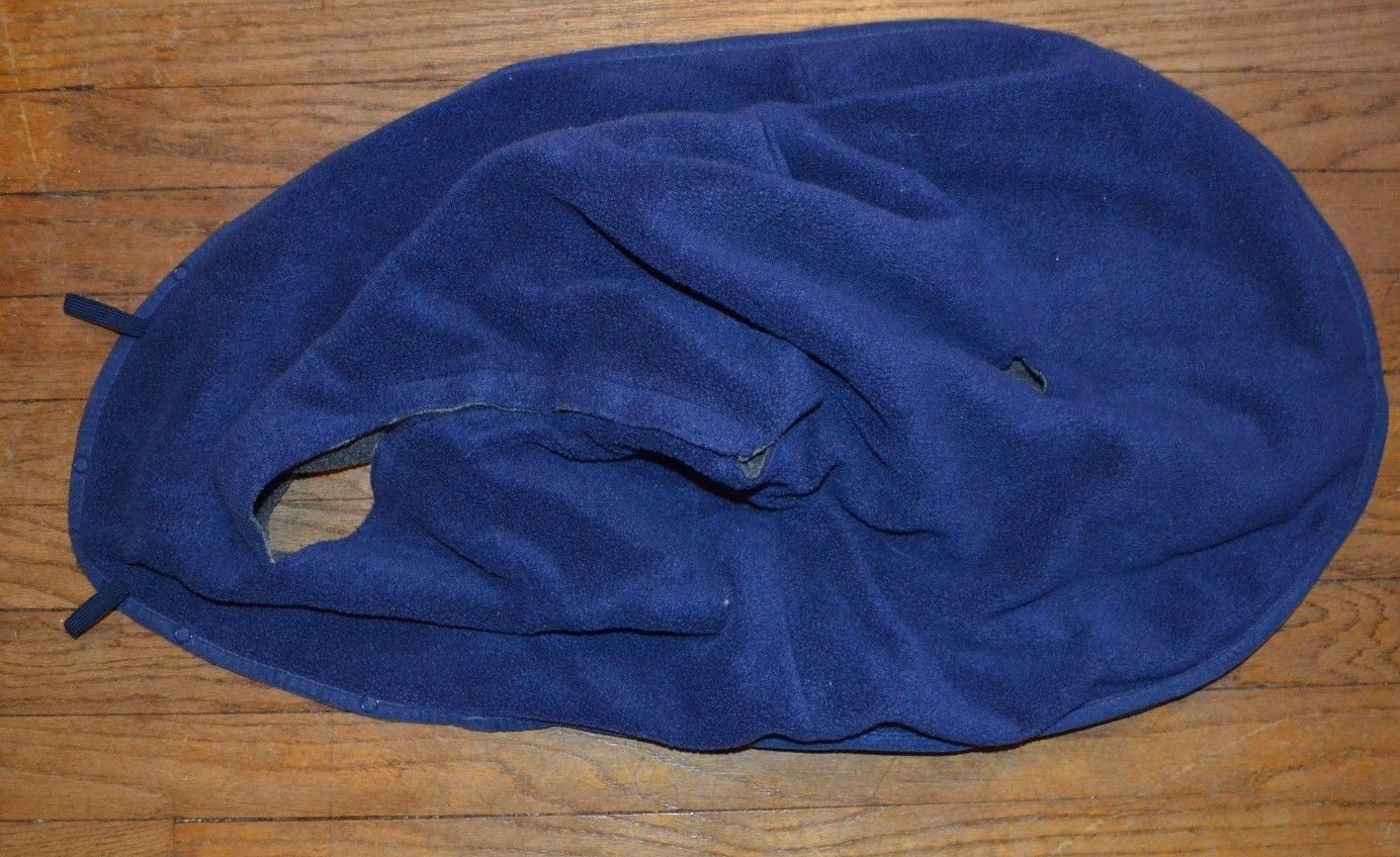 Infant Car Seat & Carrier Cover Basic Comfort Blue Fleece 