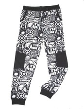 NEW Marvel Avengers black and white all over print Boys Jogger Pant Size: 11/12Y