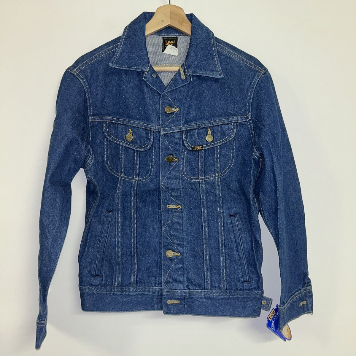 Vintage 1980's Lee Basic Trucker Denim Jacket, Deadstock NWT, Size