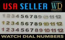 Watch Dial Hour Numbers Markers Steel MOD Sticker Silver Gold Rose Gold indices