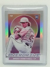 Brent Honeywell 2021 Chronicles Overdrive Holo - #25 RC - Tampa Bay Rays