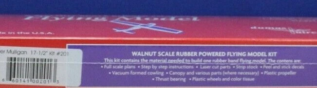 Dumas 203 Stinson Voyager Kit 17.5 " Wingspan Laser Cut Rubber powered Balsa Kit - Image 4 of 4