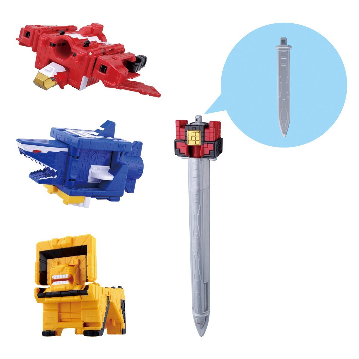 BANDAI Power Rangers Doubutsu Sentai Zyuohger Zyuoh Cube 123