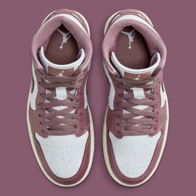 Nike Air Jordan 1 Mid Shoes Sky J Mauve Pure Platinum Sail Nike Air Jordan 1 Mid Shoes Sky J Mauve Pure Platinum Sail