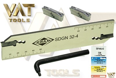 2 x Genuine Iscar DGR 4003J-4D IC328 + 1 x ERAX Piercing Sword 32-4 NEW