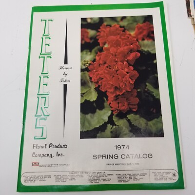 Teters Floral Products Catalog 1974 Spring Easter Roses Baskets Terrariums