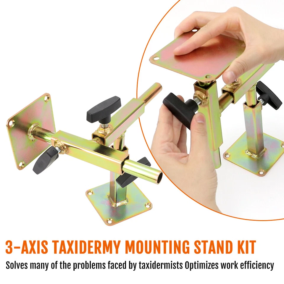 Taxidermy Stand 3 Axis Mounting Base Stand Kit For Small / Large Animal Upgrade - Image 3 of 4
