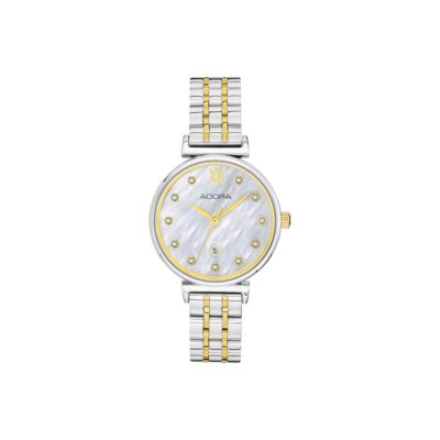 Adora Trends Damenuhr Ø 30mm Quarz Edelstahlgehäuse bicolor