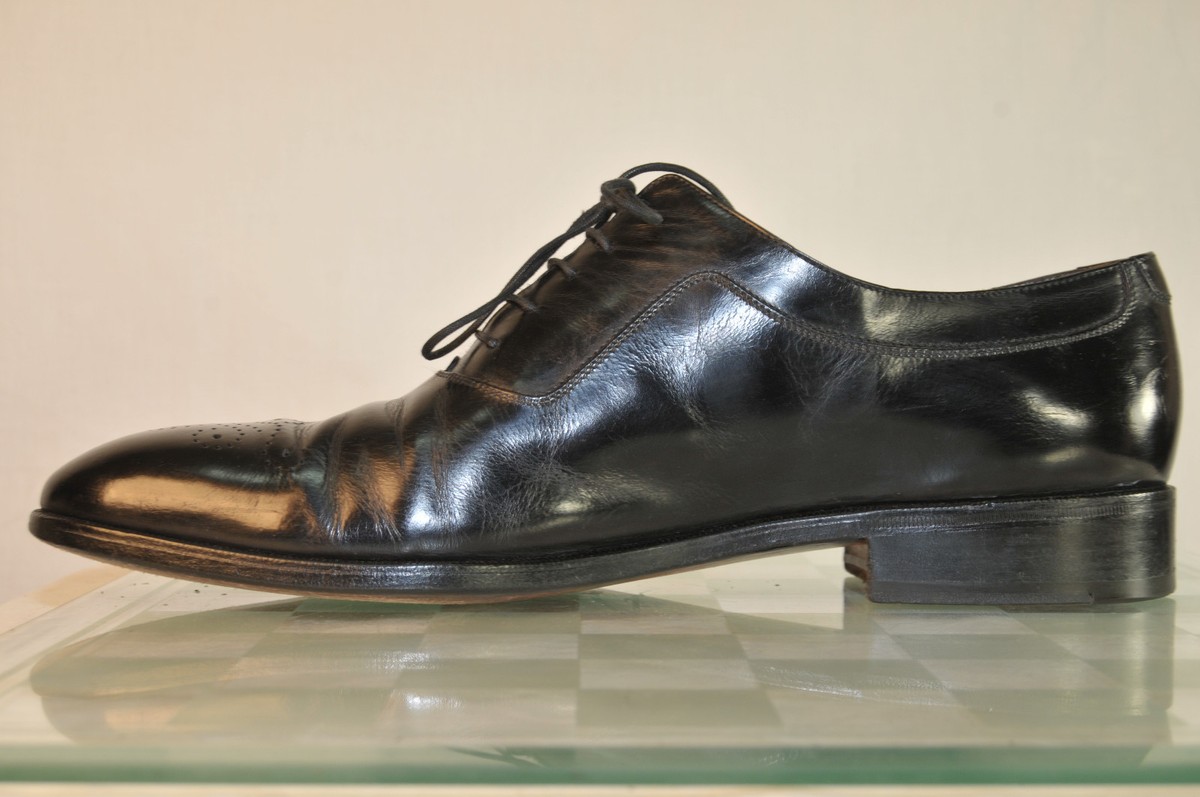 SALVATORE FERRAGAMO LAVORAZIONE DRESS SHOE - 12 Salvatore Ferragamo 12 B Lavorazione Originale Black Leather  main image 2