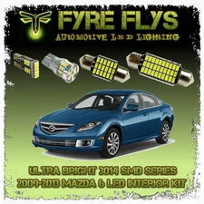 White LED interior lights package kit for 2009-2013 Mazda6 7 pcs 3014 series SMD