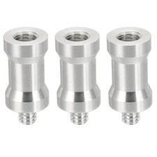 3pcs M8 Female to 1/4" Male Camera Spigot Screws Converter Tripod Adapter