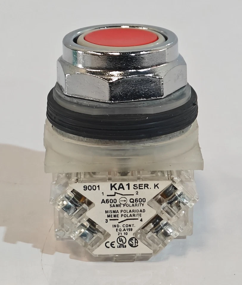 SCHNEIDER 9001KR1BH13 PUSHBUTTON OPERATOR BLACK 1NO/NC FREE FAST SHIPPING - Image 2 of 4