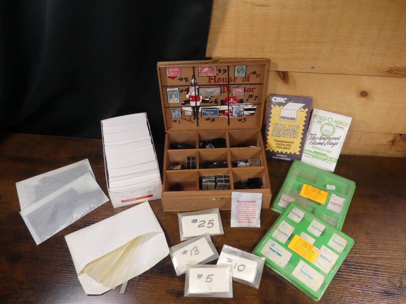 NobleSpirit } Useful Stamp Supply Lot Mounts, Hinges, Glassines