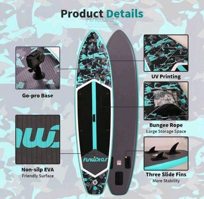 FUNWATER 11ft 350X84X15CM Mint SUP Board Set