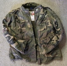 Abercrombie & Fitch Vintage Field Jacket, Gr. L, Camo, Military