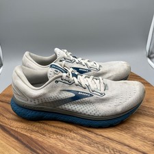 Brooks Glycerin 18 Shoes Mens Size 11 D White Running Comfort Walking Sneakers