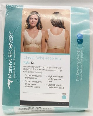 Marena Recovery B2-5052-H Classic Wire Free Bra 3XL Beige - NEW