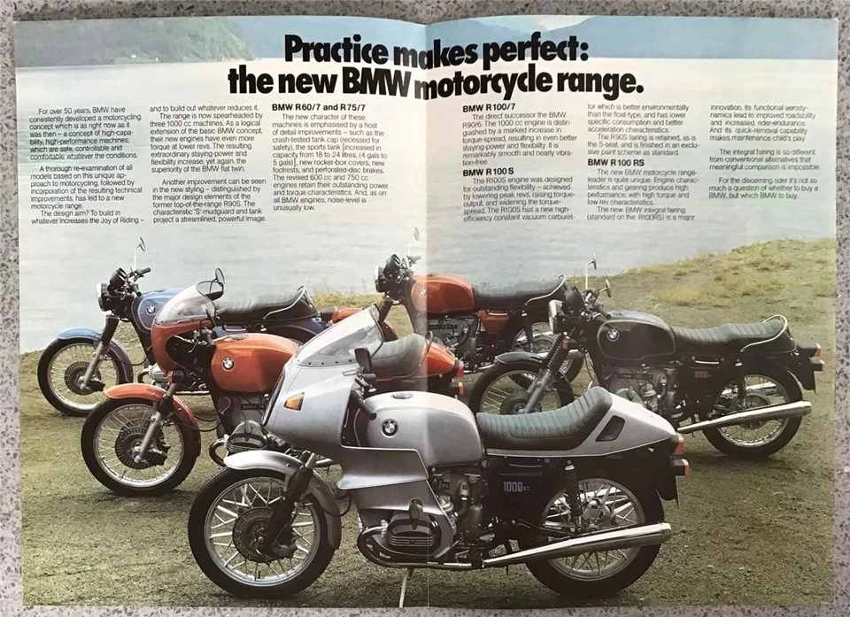 BMW Motorcycle Range Sales Brochure JAN 1977 Ref 711.20.04.20.1/77VM - Image 2 of 4