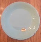 HTF Fire King Jadeite Sheaves of Wheat 9" Dinner Plate  ORIGINAL FOIL LABEL  NOS