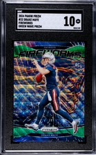 2024 Panini Prizm Drake Maye RC Green Wave SGC 10 Gem Mint Fireworks 22 Football