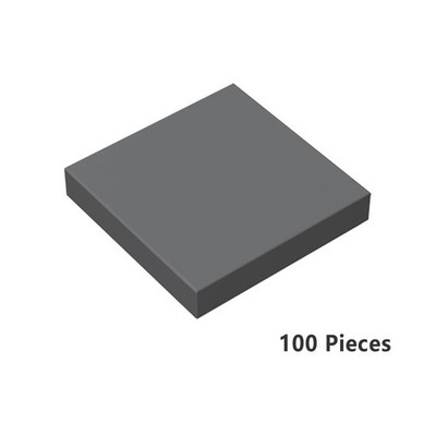 3068 Tile 2 x 2 Dark Gray Bricks Parts 100 Parts Pieces  Bricks, Pieces & Parts